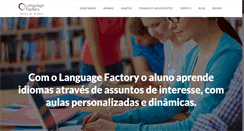 Desktop Screenshot of languagefactory.com.br