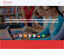 Tablet Screenshot of languagefactory.com.br